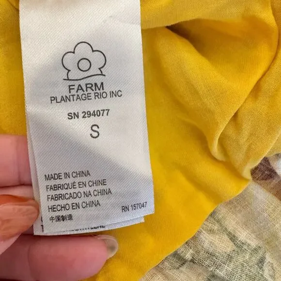 Farm Rio Mixed Print Midi Wrap Dress Small NWT - Picture 15 of 16